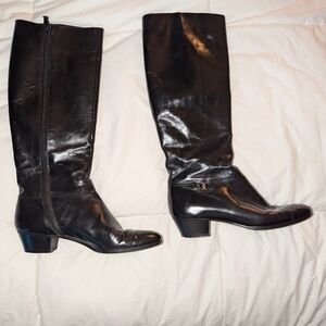 Salvatore Ferragamo Black Heeled Boots